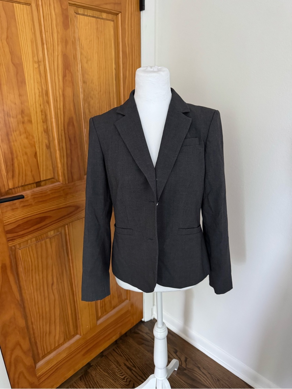 Calvin Klein Charcoal Gray Tailored Blazer